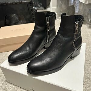 Women’s Phillip Lim Black Alexa Leather Zip Ankle Boots